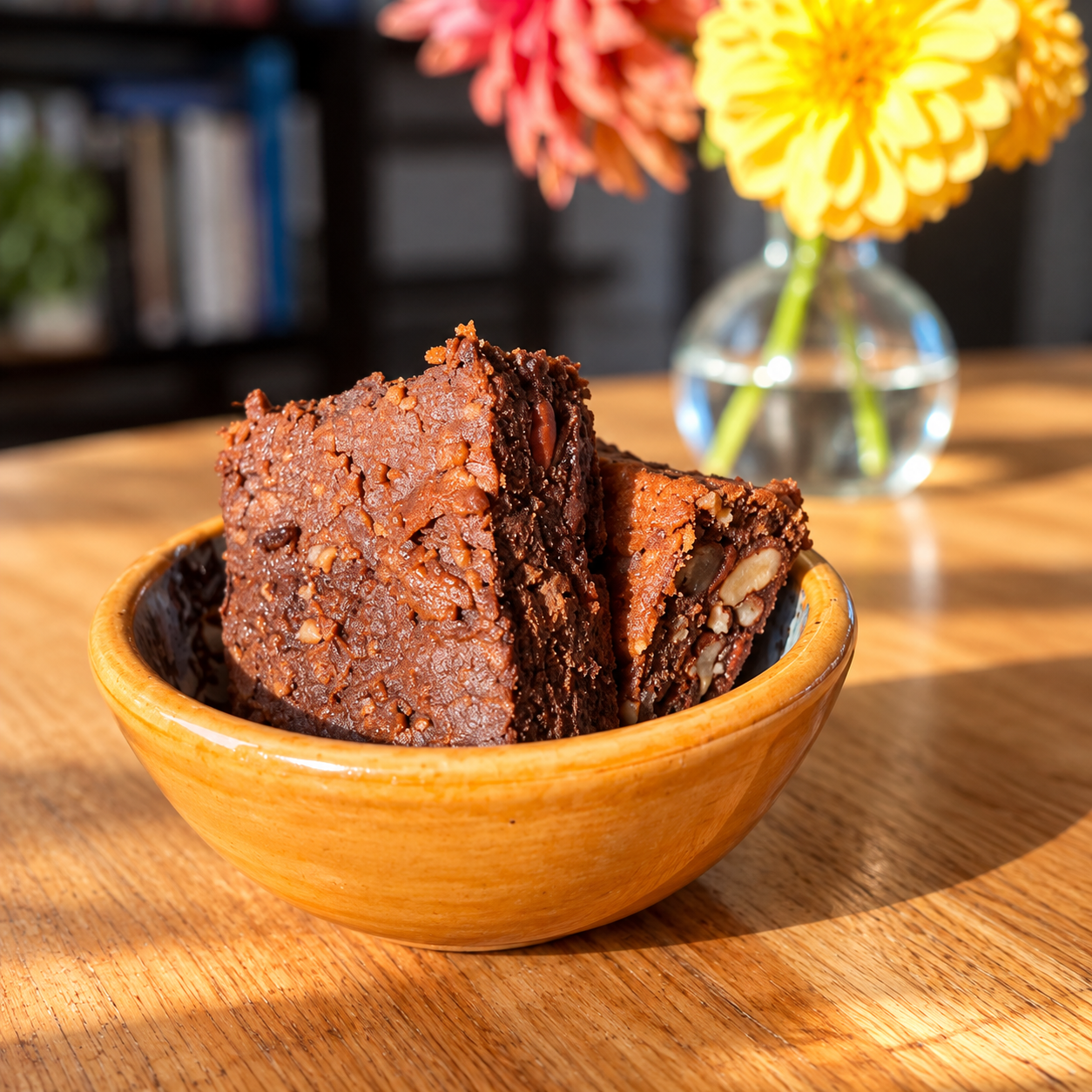 Zoete aardappel brownie